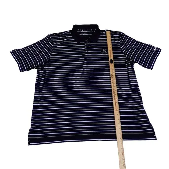 Under Armour Laurel Valley Performance Striped Golf Polo Shirt Men's XXL - Picture 5 of 8